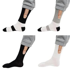 Мужские носки личность 3D Печать осень зимняя зима смешное харадзюку юмор слово творческое хип -хоп стрит, экипаж, счастливый носок