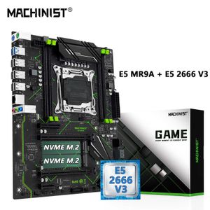 Machinist Kit E5 MR9AマザーボードコンボセットLGA 2011-3 Xeon E5 2666 V3 CPUプロセッササポートDDR4 RAMメモリATX NVME M.2