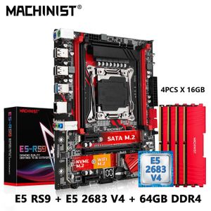 Machinist E5 RS9 Motherboard LGA 2011-3 SET KIT XEON E5 2683 V4 CPU процессор и DDR4 64GB RAM Combo Memory