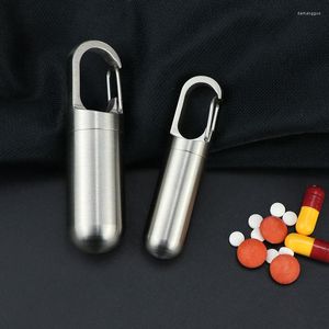 Storage Bottles Stainless Steel Sealed Waterproof Warehouse Portable Small Box Creative Dust Hanging Buckle Outdoor Tool