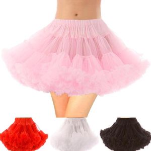 Röcke Niedlicher Brautpetticoat Hochzeitskleid Lolita Kurzer Unterrock Erwachsener Tutu Tüllrock Slips Puffy Bustle Rockabilly Party CosplayRöcke