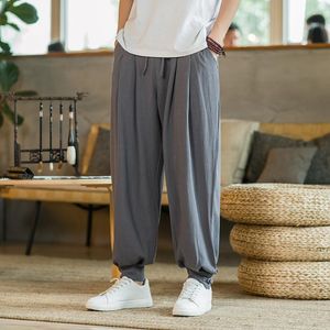 Erkekler Pantolon Erkekler Joggers Pantolon Sokak Giyim Sokak Düz Renk Bol Göbek Dans Yoga Places Swearpant Modeli Gevşek