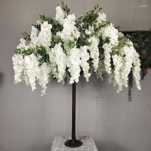 Dekorativa blommor 150 cm hög konstgjord blomma hortensia wisteria träd för hemma vardagsrum dekor bröllop evenemang centerpieces