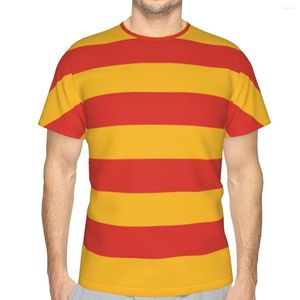 Męskie koszulki promocyjne Baseball Catalonia Flag Flag T-shirt zabawna koszula graficzna żart R333 TEE TOPS European Size