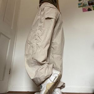 Men S Pant Joggers Casual Tech Tech de gran tamaño Solidado bajo cintura con cordón holgado y2K Fashion Leg Wear Cargo Streetwear 230104