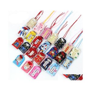 Keychains Lanyards 10st/Set Omori Damo Guard Blessing Bag Academic Koi Fish Success Health Young Pendant Keyring Drop Delivery Dhtr8
