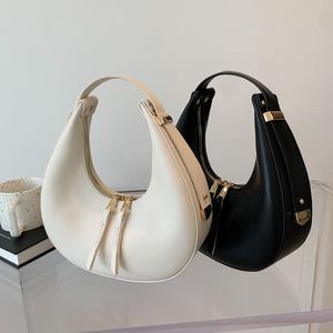 New Korean Version Evening Bags Fashion Retro Crescent Popular Simple Portable All-matching One Shoulder Bag