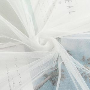 Clothing Fabric 3M Width Soft White Mesh Tulle Gauze Mosquito Net For Dress Wedding Decor Curtains By The Meter