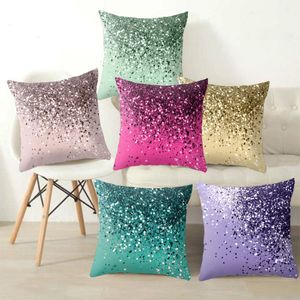 Kuddefodral Multi Glitter Effect Throw Shinny Agate Cushion Covers for Home Sofa Chair Decorative Cases 230104