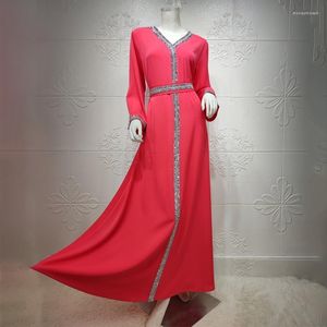 Ethnic Clothing Women's Long Muslim Dress Moroccan Caftan Evening Gowns Abaya Turkey Arabic Dresses Djellaba Femme 2023 Islamic Bubu