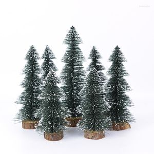 Christmas Decorations Simulation Tree Decoration Mini Small Cedar Pine Xmas Home Table Desktop DIY Ornaments Year Party Decor Gift