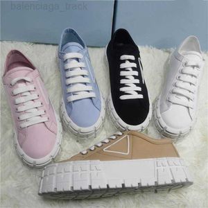 Tasarımcı Ayakkabı Kadınları Naylon Ayakkabı Gabardine Canvas Spor Keyikleri Tekerlekli Lady Eğiticileri Loafers Platformu Katı Yüksek Ayakkabı Yüksek 5A Kalite H210