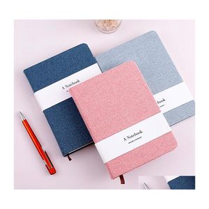 Notepads A5 A6 Simple Pure Color Cloth Hand Books Blank Pages Related To The Tal Notebook School Office Stationery Diary Book Drop D Dhain