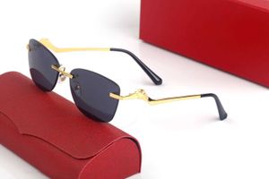 Märke lyxdesigner solglasögon för kvinnor herr vintage överdimensionerade pilot solglasögon oregelbunden böjningsmetall ram uv400 män kvinna solglasögon bra