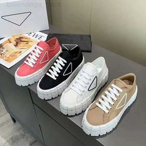 Designer Shoe Women Nylon Shoes Gabardine Canvas Sneakers Wheel Lady Trainers Loafers Platform Solid H￶jd Sko med l￥da H￶g 5A -kvalitet LZ0G