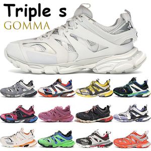 Paris Triple S 3.0 Tess S Running Shoes Men Women Platform Sneakers Runner höjd Öka Gomma Clunky Green White Orange Vintage Trainers