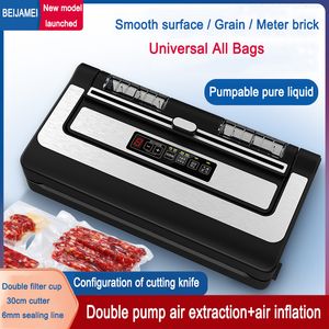 American food Vacuum Sealer Packaging Machine with bags Household Black Food