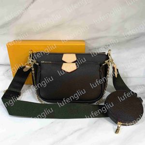 Com o código de data, as bolsas femininas bolsas de designer de vários acessórios bolsas de designer bolsas de luxuris bolsa favorita mini 3pcs acessórios top