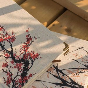 Nowy produkt literacki retro pamiętnik pościel A5 Notebook pozioma linia Notatnik Chińskie kwiaty Kreatywne prezenty