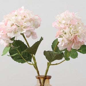 Decorative Flowers 49x20CM Artificial Hydrangea Flower For Wedding Birthday Party Decoration DIY Garland Wall Pography Background