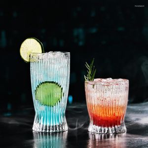 Vingglasögon transparent kreativt cocktail glas hem bar parti återanvändbar dricka kopp