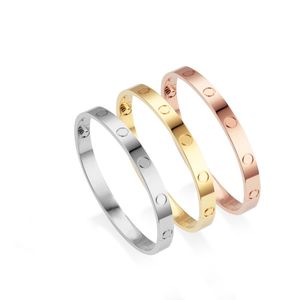 Love Screw Bracelet Designer Bracelets mens gold bracelets Luxury Jewelry Women Bangle Classic Titanium Steel Alloy Gold-Plated Colors Never Fade Not Allergic