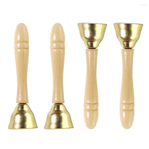 Anhänger Halsketten Glocke Spielzeug Hand Spielzeug Musical Jingle Spielzeug Kind Handheld Anruf Kidsservice Hinweis Metall Handbell Schule Kupfer Pädagogische