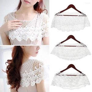 Scarves Female Short Lace Hollow Out Smock Shawl Crochet Knit Cape Shrug Poncho