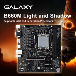 Galaxy New Intel B660M Gaming Motherboard Game Game DDR4 M.2 SATA 64GB LGA 1700 Материнская плата поддерживает процессор процессора Intel Placa Mae