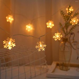 Strings Snowflake USB String Light Remote Control Room Decoration Christmas Holiday Party Outdoor Camping Decorative Hanging Lamp