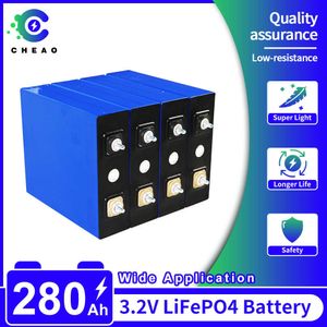 Batteria LiFePo4 ricaricabile ad alta capacità da 3,2 V 280 Ah, batteria ricaricabile LiFePo4, cella fai da te per carrello da golf, carrello elevatore per yacht, sistema di backup