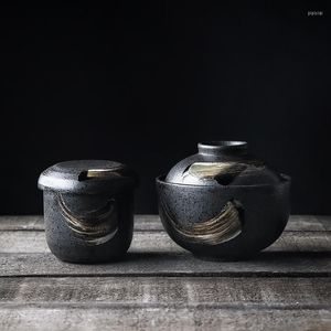Bowls Japanese Small Ceramic Stew Pot Bird's Nest Dessert Bowl Steamed Egg Casserole Soup With Lid Kitchen Tableware
