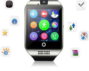 100 ORGINE Q18 Smart Watches Bluetooth Smartwatch SMIM SIM NFC con software di chat telecamera Android CE9343303