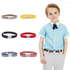 Bälten 32 Styles Kids Toddler For Boys Girls Justerbart Stretch Elastic Belt med spänne