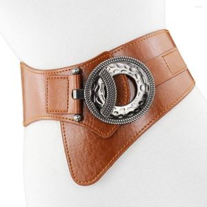 Belts Fashion Luxury Women Wide Waist Elastic Stretch Genuine Leather Belt Women's Girdlestrap For Cummerbund Strap