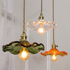 Pendelleuchten Industrie Vintage Lampe Loft Holz Glas mit Schalterbefestigung für Esszimmer Antike Hängeleuchte Wohnkultur Beleuchtung