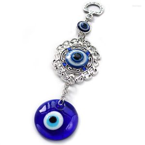 Decorative Figurines Turkish Blue Eyes Pendant Wall Hanging Blessing Protection Amulet Lucky Evil Eye House Decor Greek Charm Car