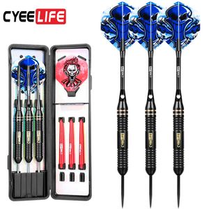 Dart Cyeelife 3st 18g 20g 22g 24g Professional Steel Tip Darts With Aluminium Shaft Good QualTiy Nice Flights Black Barrel Darts 0106