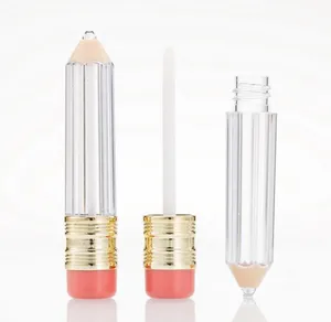 High-end Empty Lip Gloss bottle Container Clear Lip-Balm Tubes Pencil Shape Lipstick Refillable 20pcs 5ml