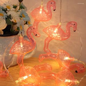 Strängar ljus flamingos led twinkle ljuskronor rosorna är färgglada ljus semester hastighet sälj tong
