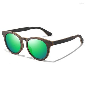 Sonnenbrille Marke Bambusholz Männer Frauen Klassisch Oval Vintage Fahren Sonnenbrille Umweltfreundlich und biologisch abbaubar