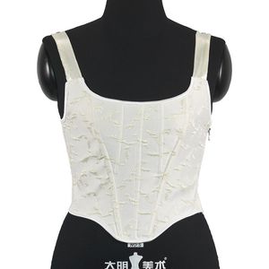 Bustiers Corsets Vintage Corset Tank Crop Top Women Cyber​​ Gothic Sexy Grunge Fairy Core 90s Ropa Fairycore