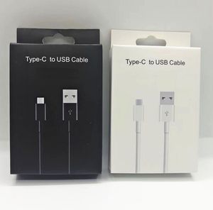 Retail Package Cables Boxes Tablet PC Accessories For Mobile Cell Phone Android Type C To USB-C Micro USB V8 Charger Charging Data Cable Empty Packaging Box