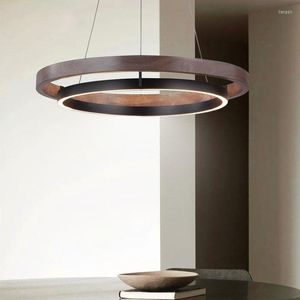 Pendellampor nordisk ringlampa lyx minimalistisk ljuskrona för matsal sovrum kök ö hängande belysning heminredning