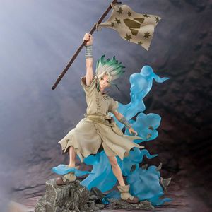 Action Toy Figures 2022 Japanese original anime figure Dr STONE Ishigami Senkuu action figure collectible model toys for boys T230105