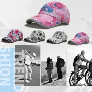 Visiere Elmetto Parasole Tie-Dye Sport Escursionismo Ciclismo Resistente alla luce solare Traspirante Regolabile Visiera da donna Raffreddamento Ghetta a 3 strati