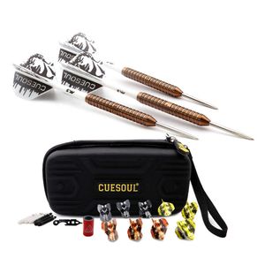 Darts Cuesoul Big Beast 90% Tungsten Steel Dic Dart Conjunto de dardos de ouro 26g-rose Dart 0106