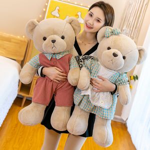 Plyschdockor 35 80 cm kawaii teddy björn leksaker docka söt mjuk fylld djurdock kjol skjorta dekorativ barn flicka födelsedag julgåva 230106