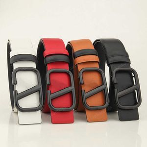 Cintura di design di lusso Cintura classica versatile per uomo e donna Cintura larga 3,8 cm Cinture di jeans con fibbia liscia a doppia faccia con lettere