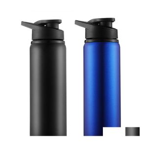 Water Bottles 700Ml Large Capacity Stainless Steel Bike Bottle Outdoor Sport Running Bicycle Kettle Drink Cycling Cups Dh1108 T03 Dr Dh9Gi